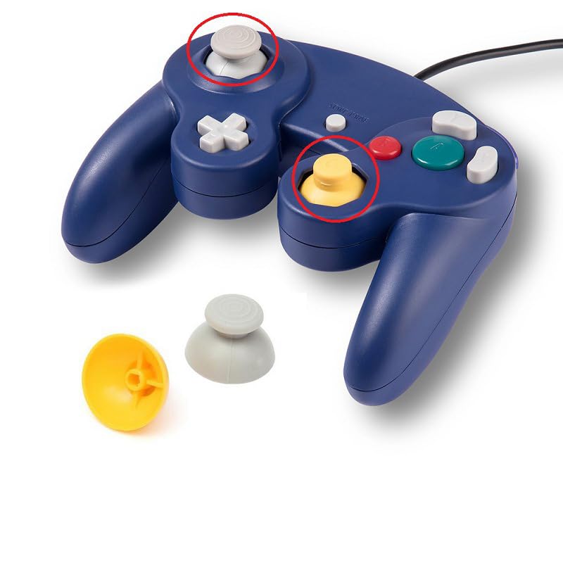 サンティチュールの【送料無料】OSTENT アナログ スティック サム キャップ 3ペア 交換 任天堂 ゲームキューブ コントローラー用｜アングル3