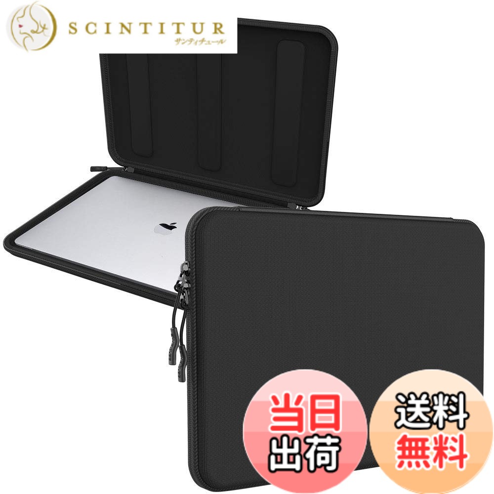 【送料無料】Smatree ラップトップスリーブケース 14インチ MacBook Pro 2018/2017/2016/Air2018/Surface Pro/Lenovo ThinkPad E14 Gen 5/Gen 6/NEC LAVIE NEXTREME Carbonなど14インチ以下のパソコンに対応 耐衝撃 撥水加工 出張 旅行 (14インチブラック)