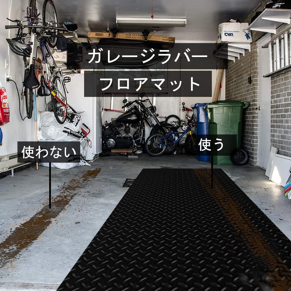 【送料無料】uyoyous ガレージマット バイクガレージマット 長さ5 m 幅1m バイク用...