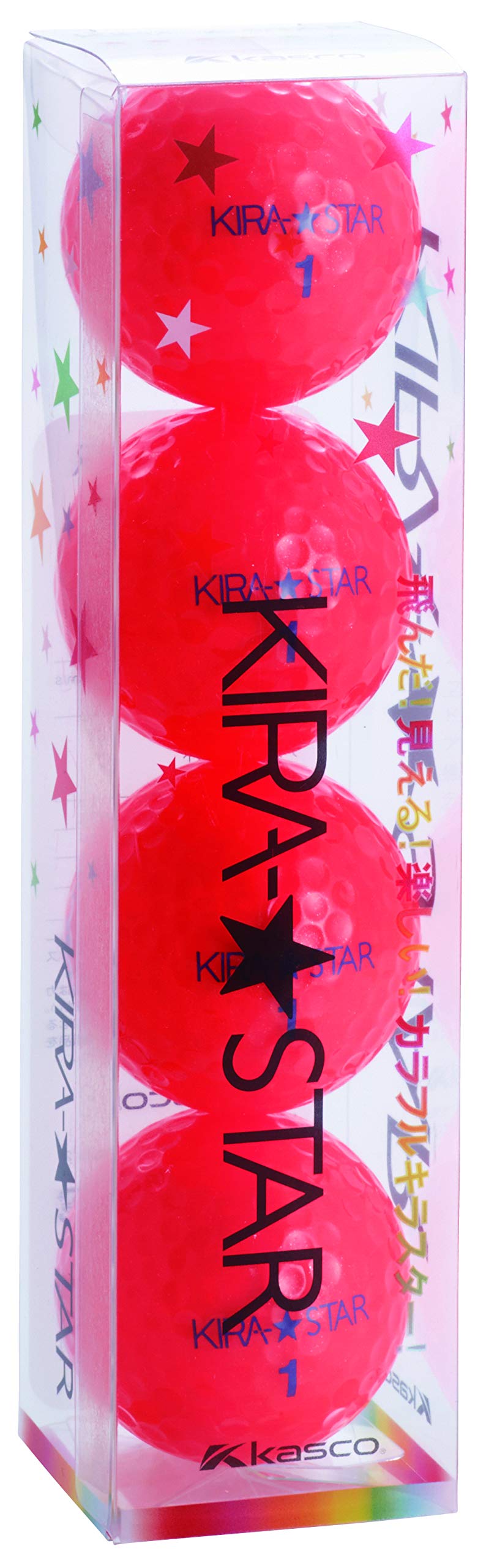 【送料無料】キャスコ(Kasco) ゴルフボール KIRA STAR2 キラスター2N レッド ダース