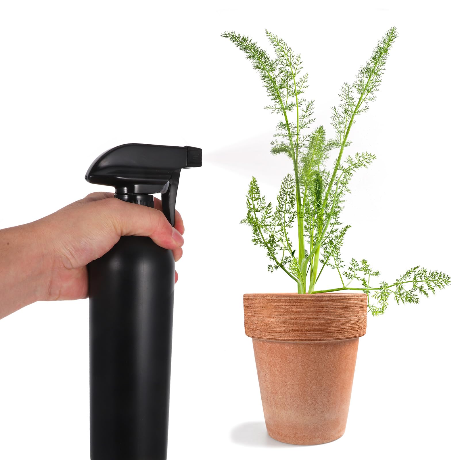 【送料無料】NUOLUX ボトル アルコール対応 500ml 遮光 霧吹き 3個セット 詰め替え容器 虫除け 遮光 ブラック scintitur-10073647 サンティチュール サンプル画像3