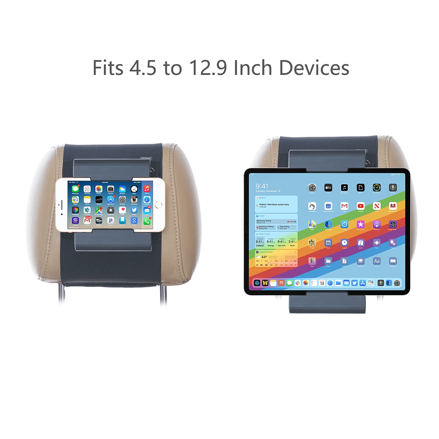 【送料無料】TFY 車用ヘッドレストマウント ユニバーサルタブレットホルダー iPad ...