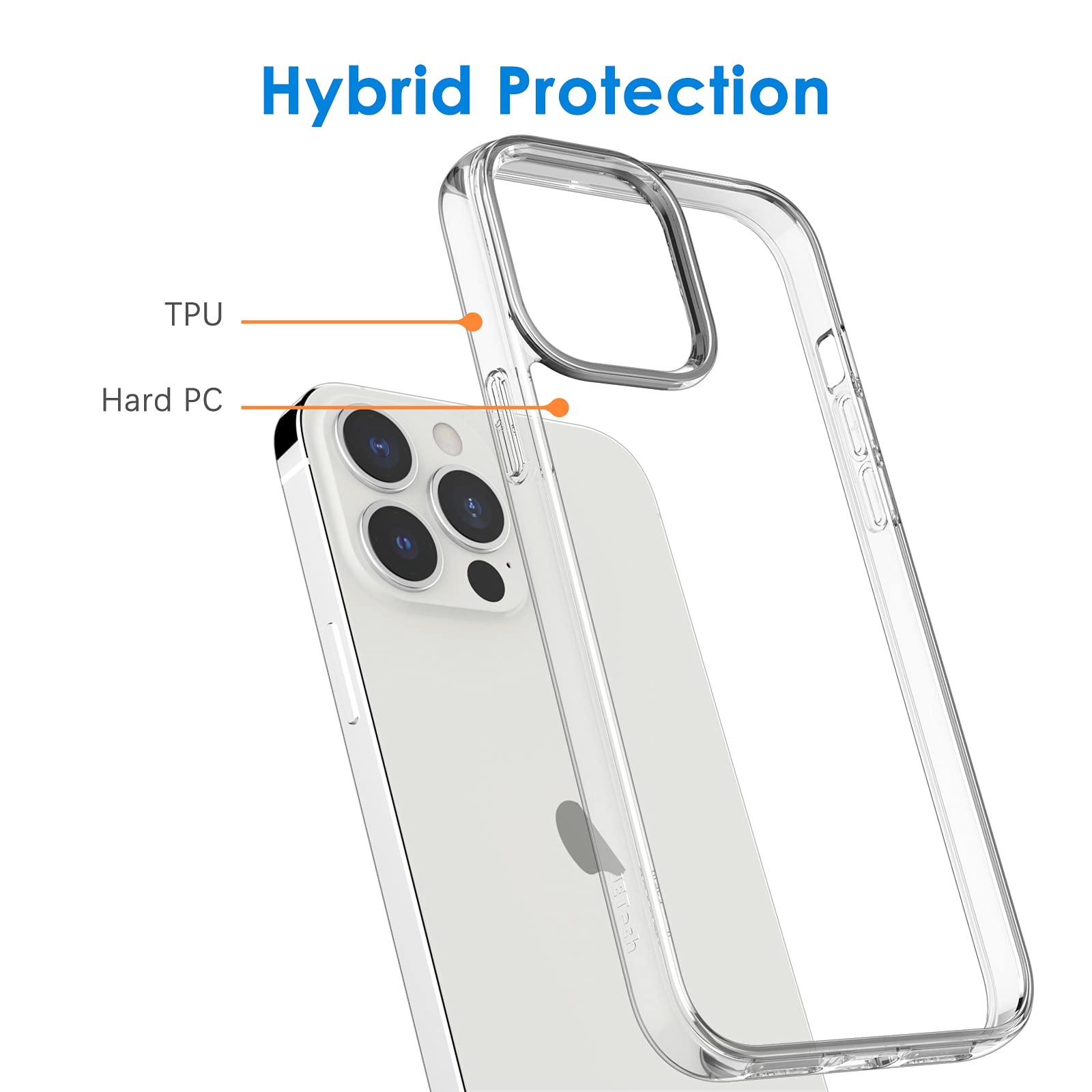 【送料無料】JETech iPhone13 Pro 保護ケース(Pro 6.1インチ専用) 黄ばみなし 衝撃...