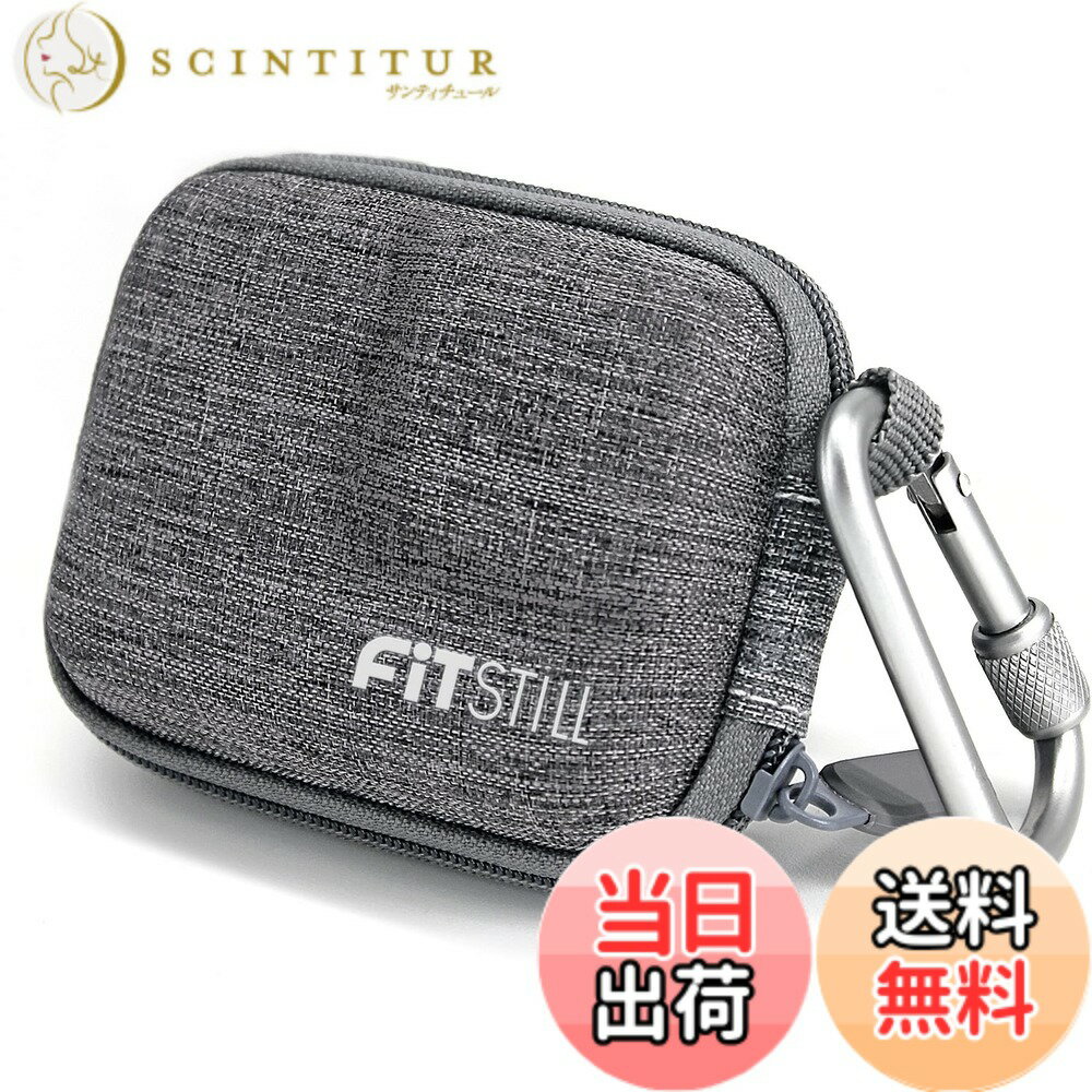 FitStill グレーのミニタープ織りカメラバッグ Go Pro Hero 13/12/11/10/9/8/7 /(2018)/ 6/5 Black の場合、 ハードシェルトラベルオーガナイザー DJI Osmo Action 2、AKASO、Campark、YIActionCameraなどに適しています