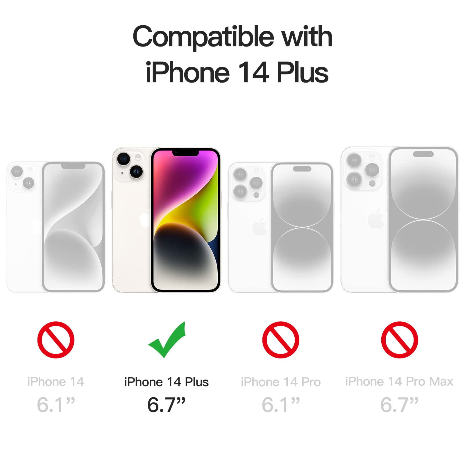 【送料無料】JETech iPhone 14 Plus 6.7インチ用 黄ばみなし 保護ケース 衝撃吸収 ...