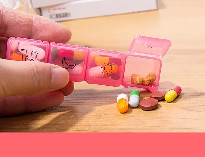【送料無料】maarku ピルケース 1週間 1日4回 薬ケース 朝・昼・晩・寝る前に分け 飲み忘れ防止 サプリメントケース コンパクト 薬入れ 携帯用 習慣薬箱 薬入れ scintitur-10077348 サンティチュール サンプル画像3