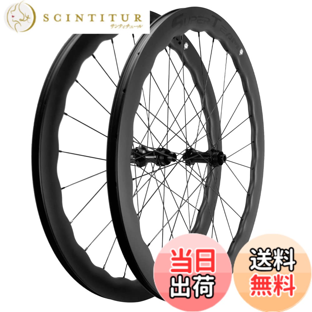【送料無料】SUPERTEAM 45/50/65mm チューブレス ディスク ブレーキ ロード バイ ...