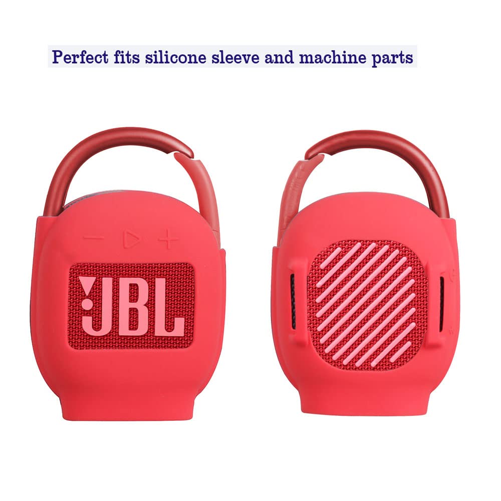 【送料無料】JBL CLIP4 Bluetoothスピーカー専用保護収納シリカゲルシェル-Hermitshell(レッド) scintitur-10248731 サンティチュール サンプル画像2
