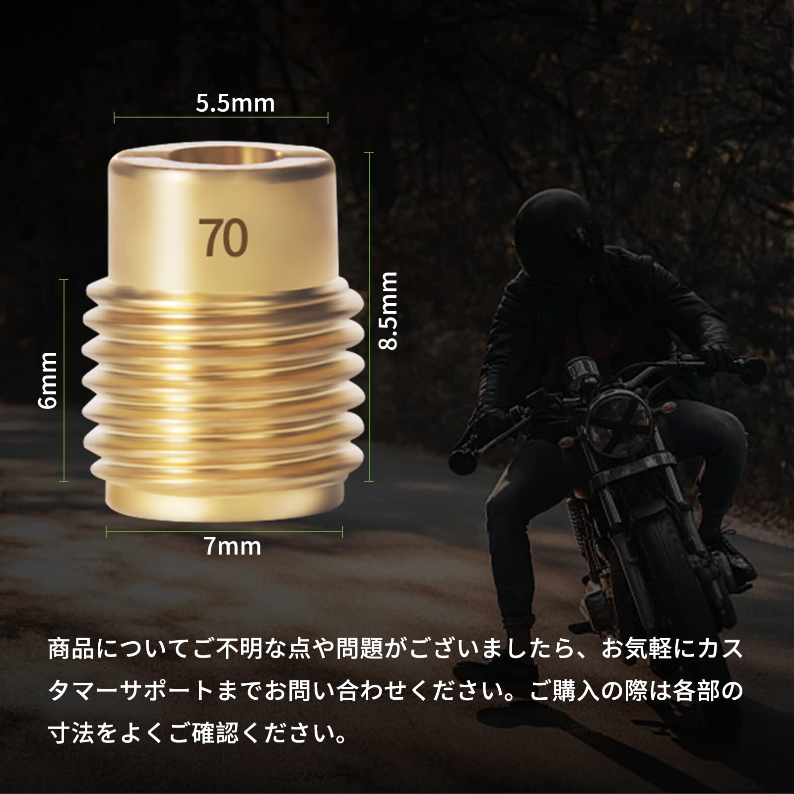 【送料無料】Pronese メインジェットセット 全ネジ型大タイプ #70-#100 ケイヒンFC...