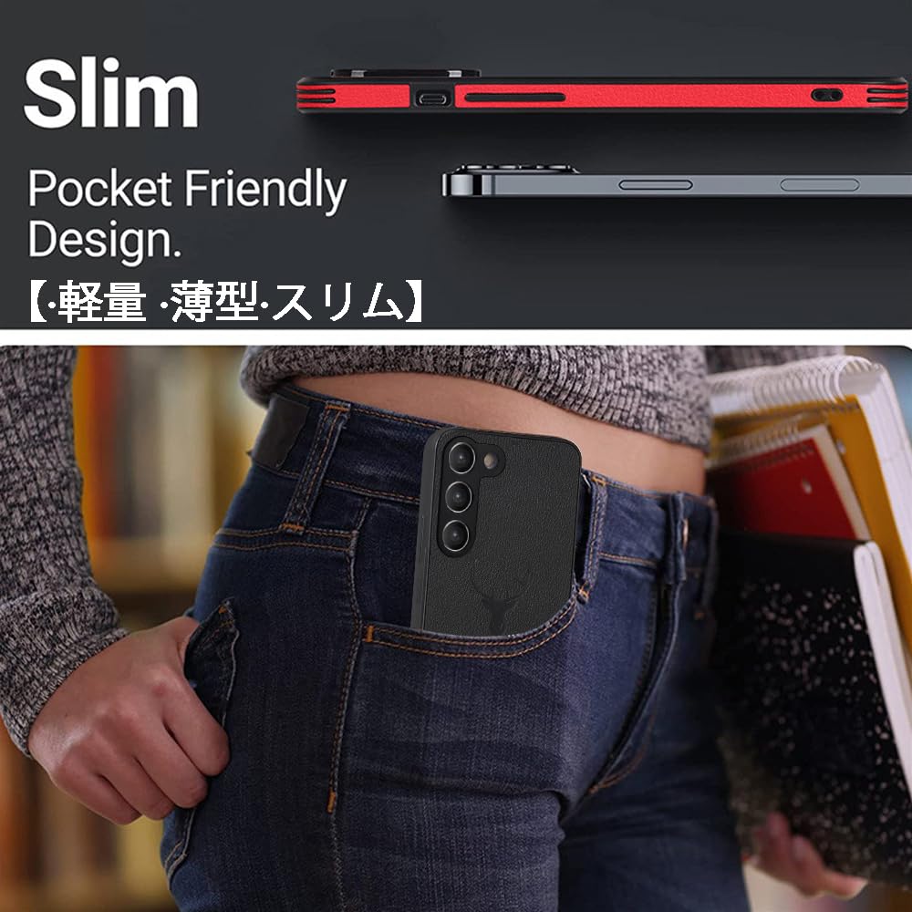 【送料無料】JOOBOY Galaxy S23 SC51D ケース SCG19 カバー 耐衝撃 薄型 レンズ保...