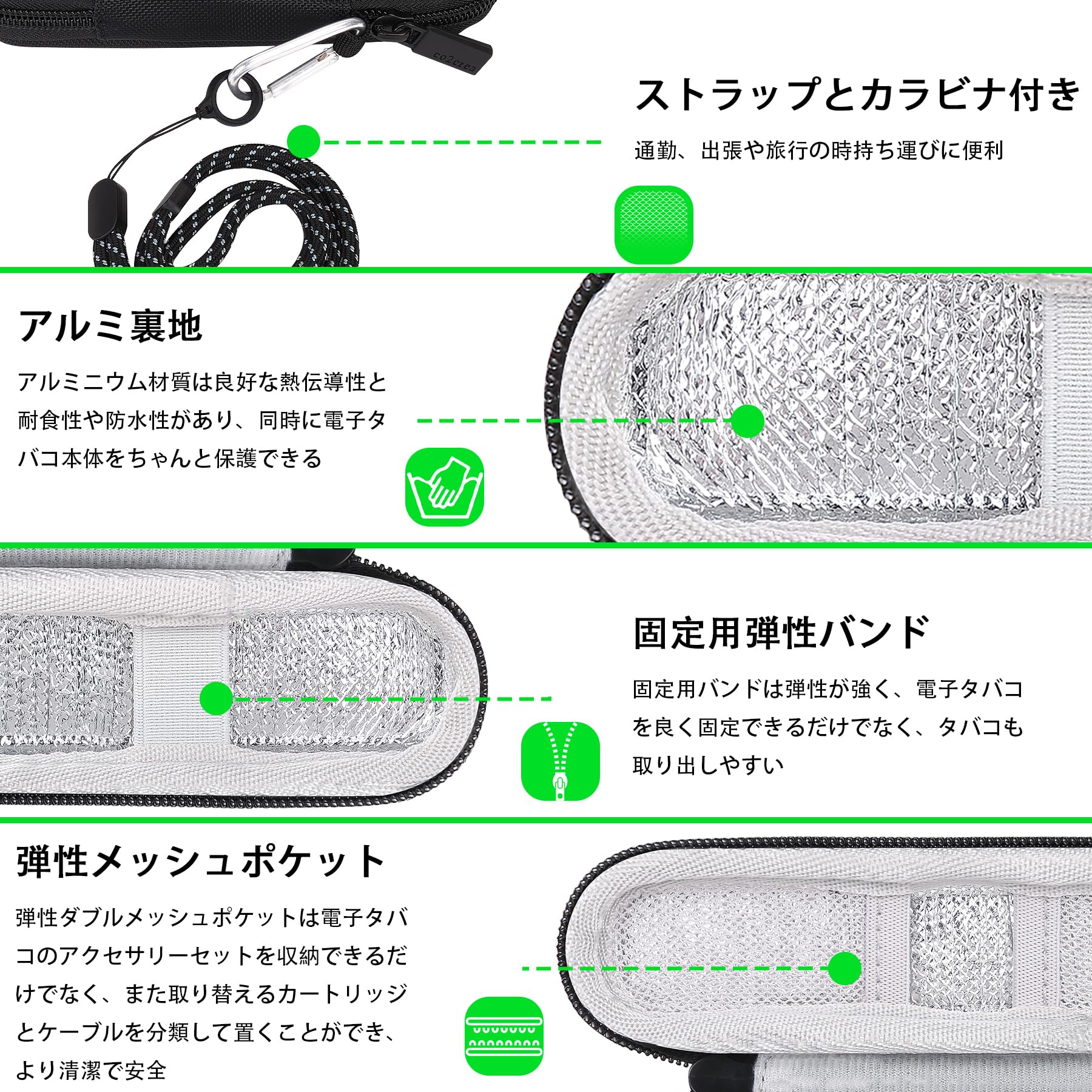 【送料無料】【co2CREA 収納ケース】Dr.Stick TypeX/DR.VAPE Model3/2に対応 耐衝...
