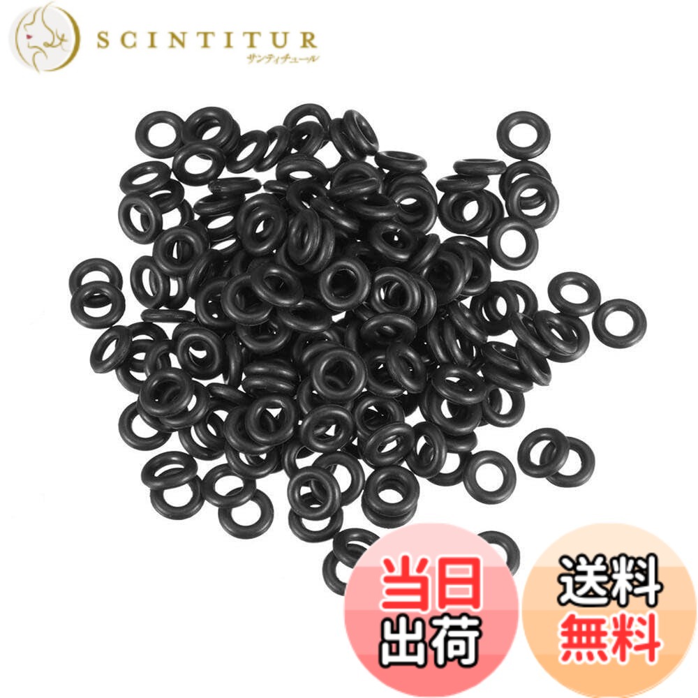 【送料無料】LOYELEY ニトリルゴムOリング Oリング 外径7mm 内径3mm 幅2mm 200個入り メトリック シーリングガスケット 耐熱 耐油 耐ガソリン 機械修理 配管 防水 水周り 水漏れ 水道 工業用 パッキン 空気圧メンテナンス 油圧 給水ホース (7*3*2MM)