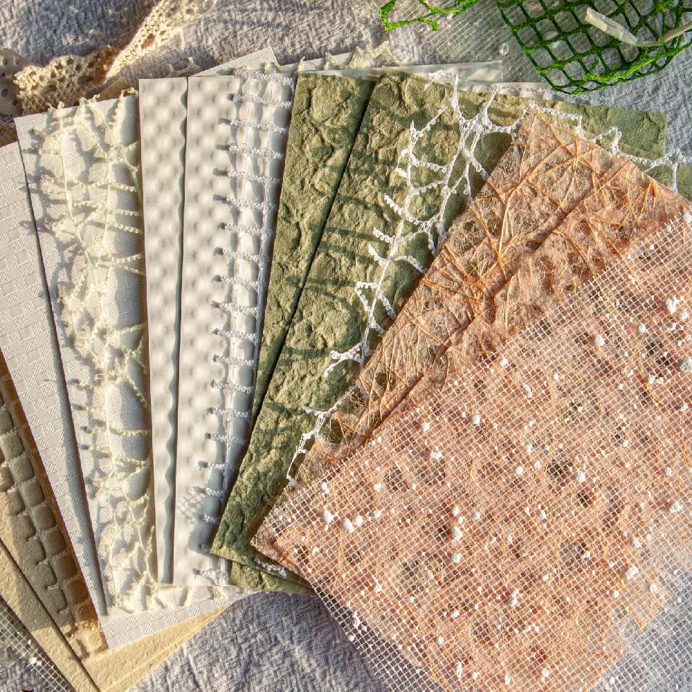 【送料無料】Alideco 16枚 コラージュ 素材 ペーパー 素材紙 り 手帳 ジャンクジャーナル メモパッド デザ ヴィ レトロ透かし編みノート カレンダー ベネットマナー (yuehan)