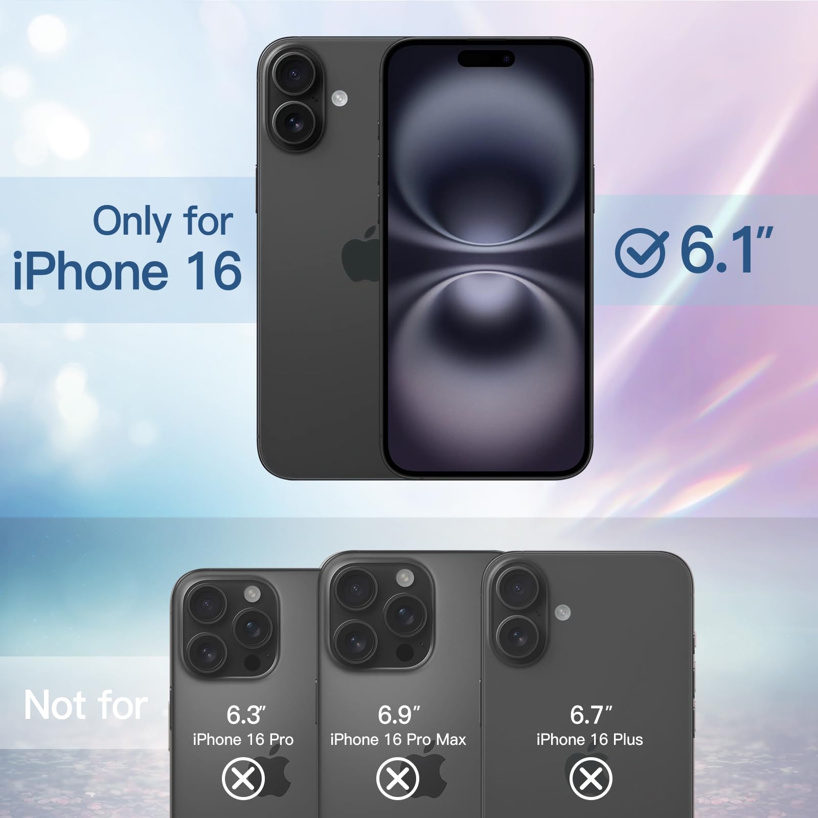 【送料無料】JETech iPhone 16 6.1インチ用 きらきら ケース ブリンブリン 衝撃吸...