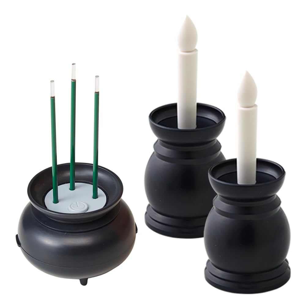 【送料無料】アイメディア(Aimedia) LEDろうそく2個+LED線香1個 火を使わない 電池式 ...