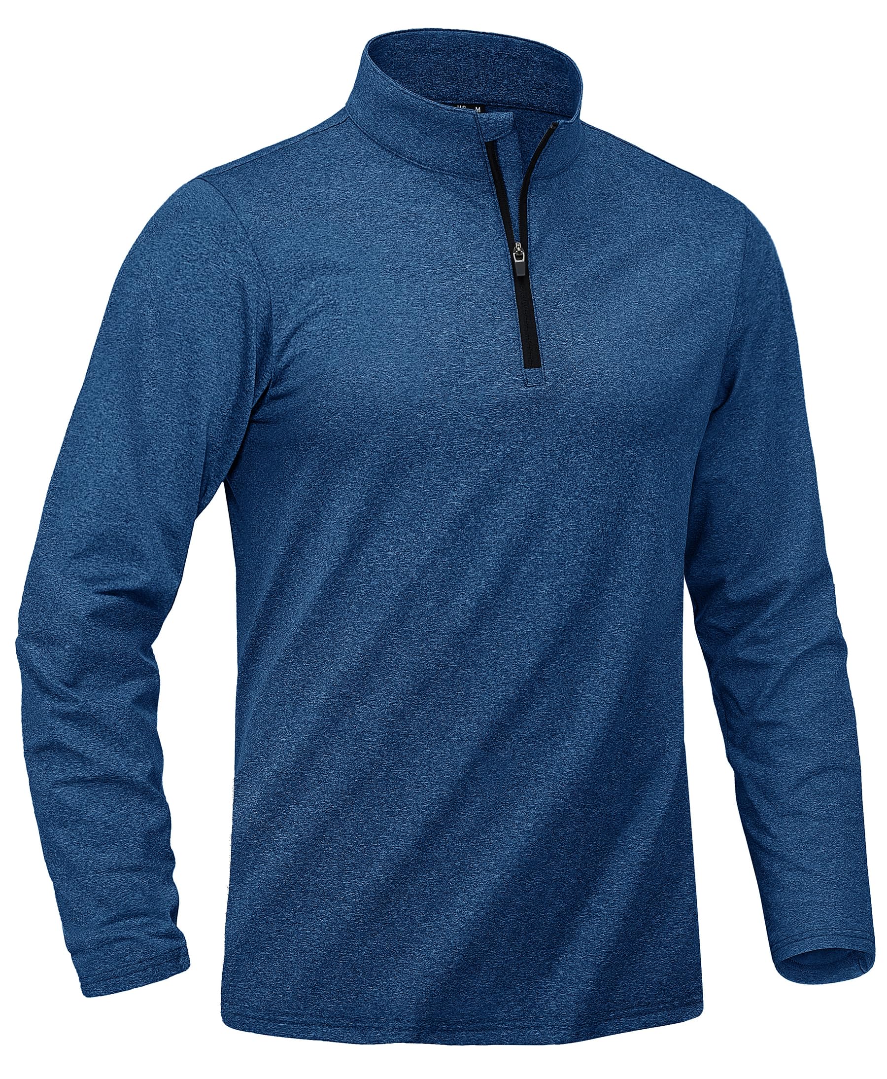 【送料無料】[KEFITEVD] 長袖 メンズ トレーニング 吸汗 スポーツシャツ フィットネスウェア ヨガ服 ランニング tシャツ 通気 トップス スエット 部屋着 ブルー 3XL