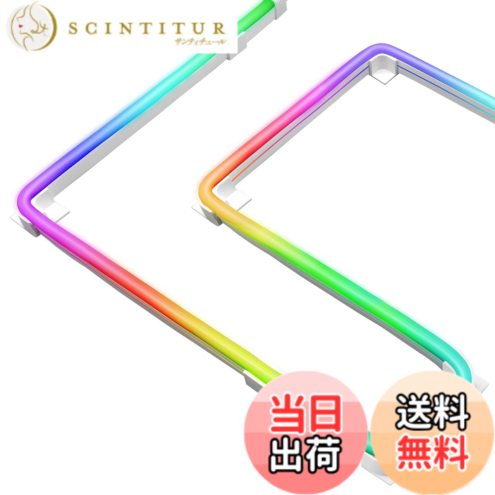 EZDIY-FAB 新しい アドレス指定可能な5V 3PIN RGB LEDストリップ 1m LEDテープライト 滑らかなライトバーと3種類の取り付けクリップ PCコンピューターケース用(Aura Sync、Mystic Light、Polychrome RGBに対応) -アップグレードバージョン
