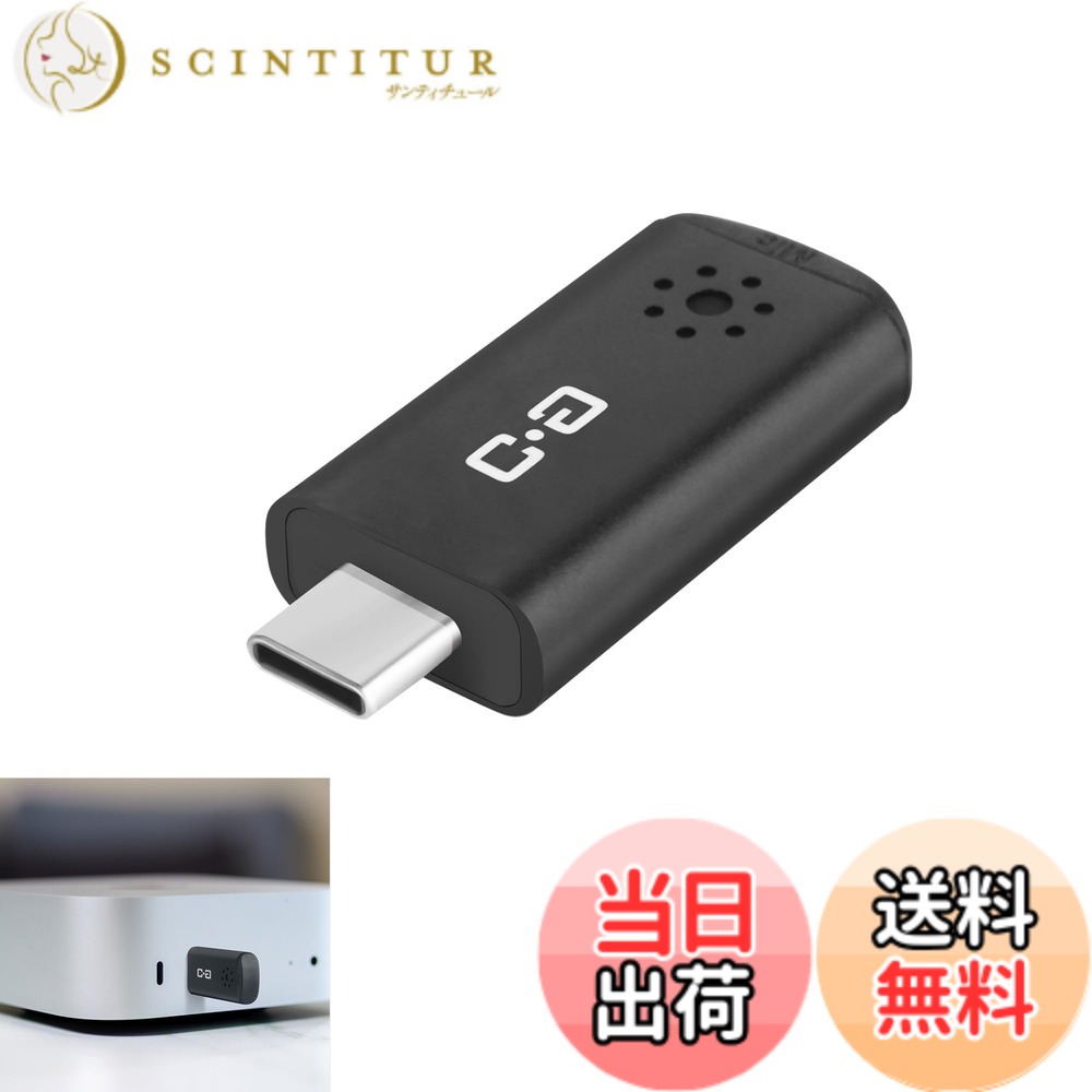 【送料無料】DUNGZDUZ USB-C ミニマイク Mac mini M4/M4 Pro・MacBook対応 プラグ＆プレイ コンデンサーマイク 小型・軽量 集音 在宅勤務・オンライン学習に最適