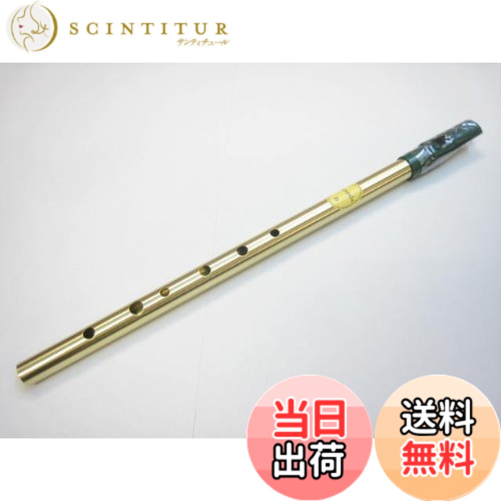 民族楽器コイズミ Feadog ティンホイッスル D管 笛 アイルランド アイリッシュホイッスル 民族楽器 色：ゴールド