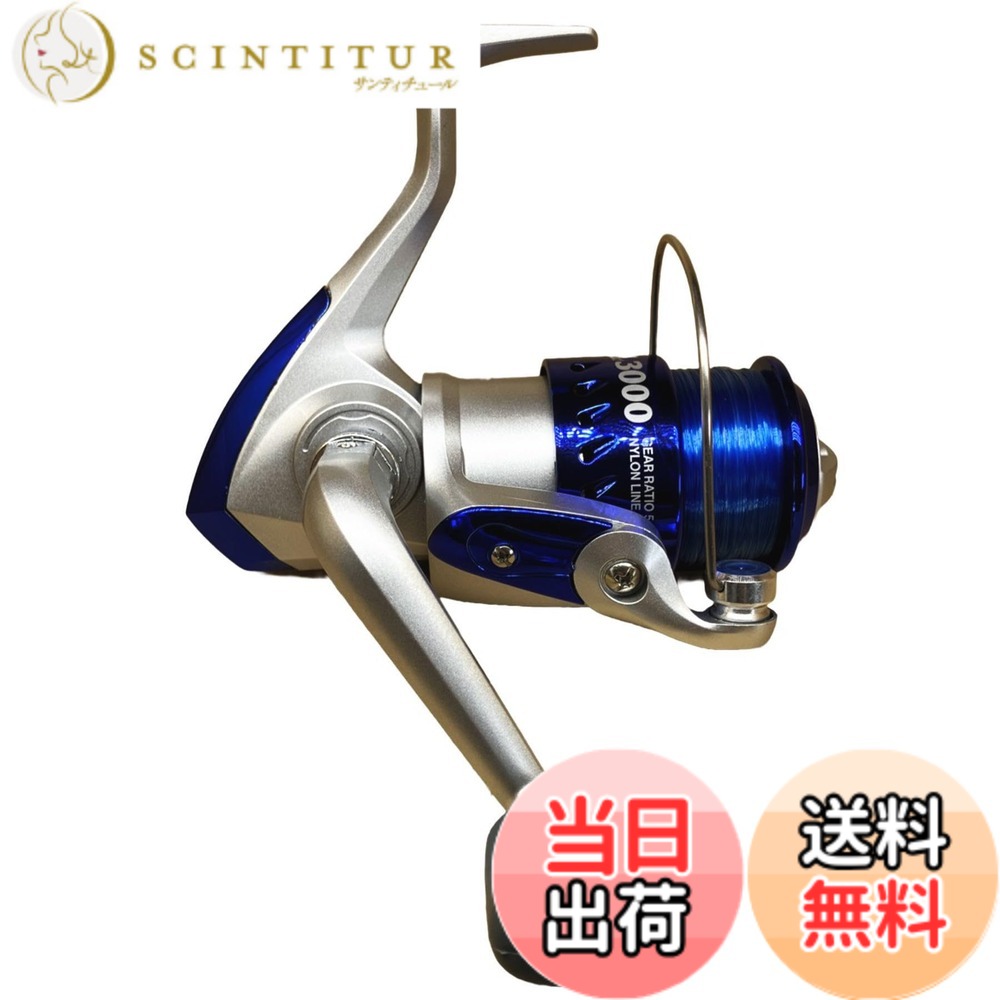商品情報商品の説明樹脂スプールのスピニングリール。ナイロン糸付き。主な仕様 カラー：ブルーギア比：5.5 /自重：約250g (ライン含む)標準糸巻量 ナイロン：4号-100m、5号-80mbr付属ライン：ナイロン4号-110mbrベアリング：1