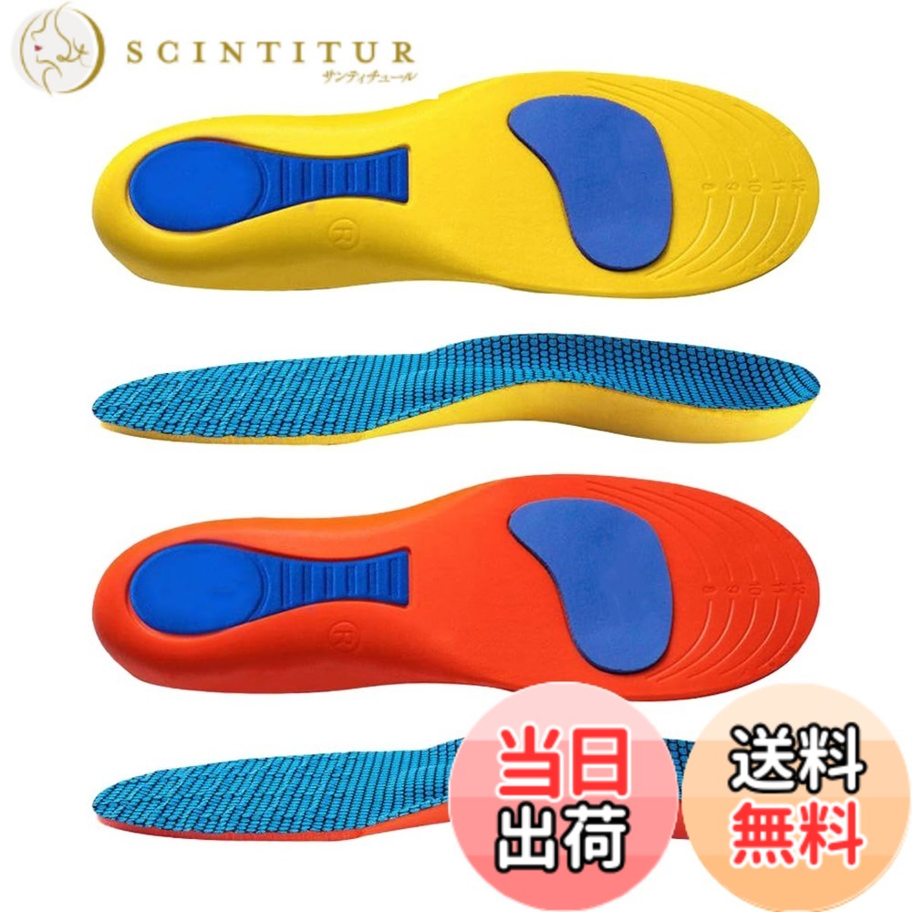 【送料無料】2タイプセット/4枚 インソール 軽量 防臭 足裏 革靴 衝撃吸収 中敷き ...