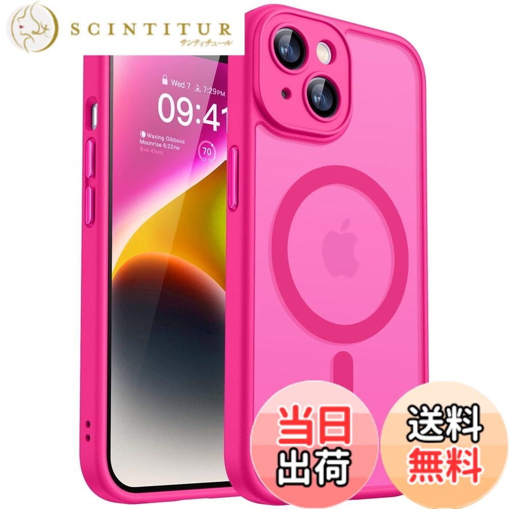 【送料無料】CANSHN iPhone 用 ケース Magsafe対応 カメラ周辺保護 ワイヤレス充電...