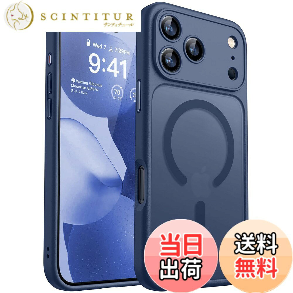 【送料無料】CANSHN iPhone 用 ケース Magsafe対応 カメラ周辺保護 ワイヤレス充電...