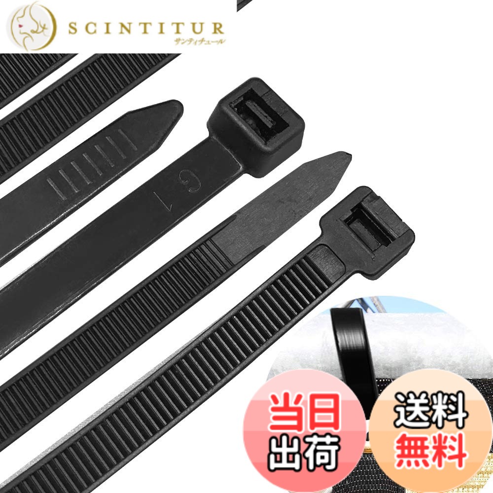 【送料無料】結束バンド 色：ブラック サイズ：屋内外用 （15本入）黒 12 X 600mm