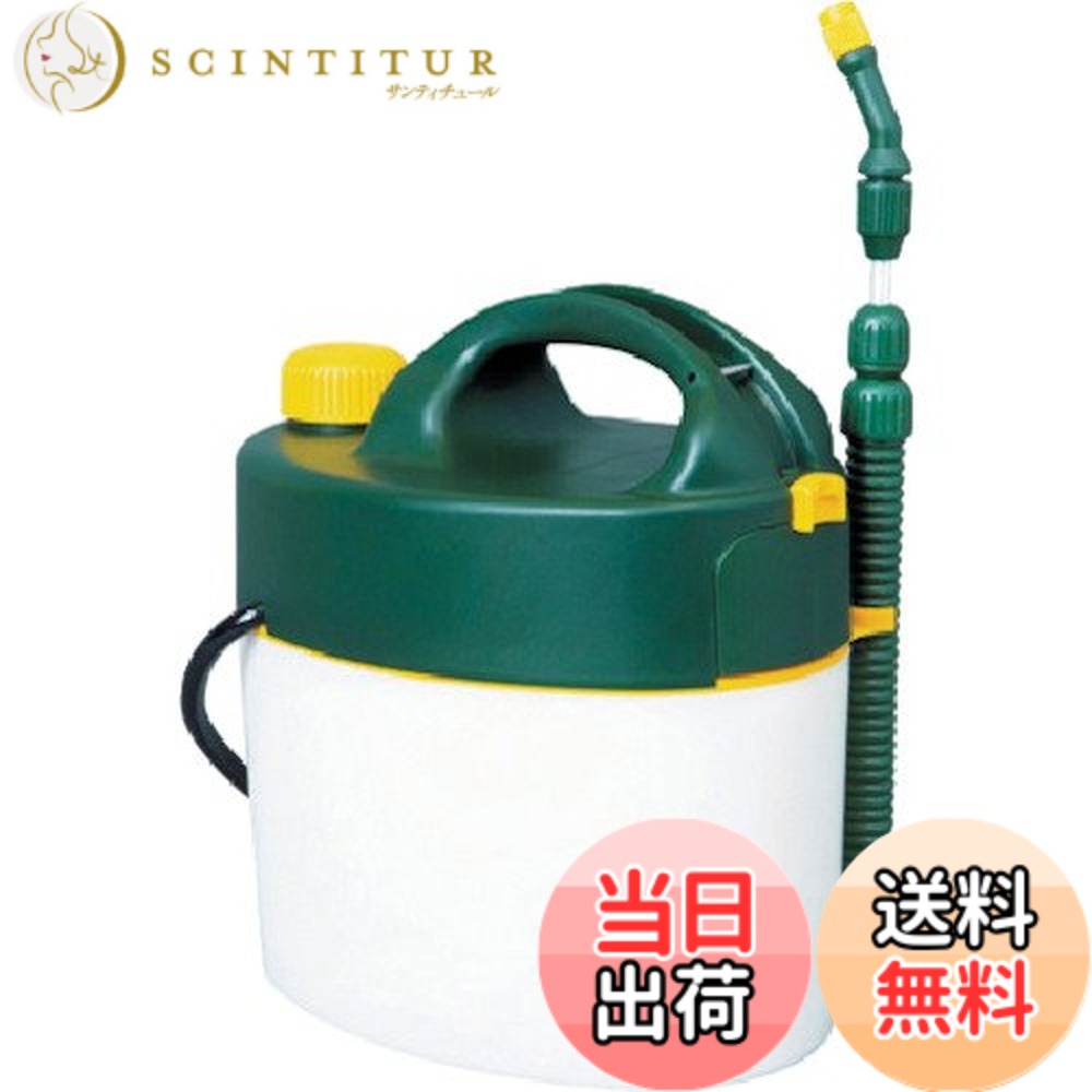 【送料無料】TRUSCO(トラスコ) 電池式噴霧器 各種 グリーン ポリプロピレン (PP) 色：グリーン、サイズ：5L