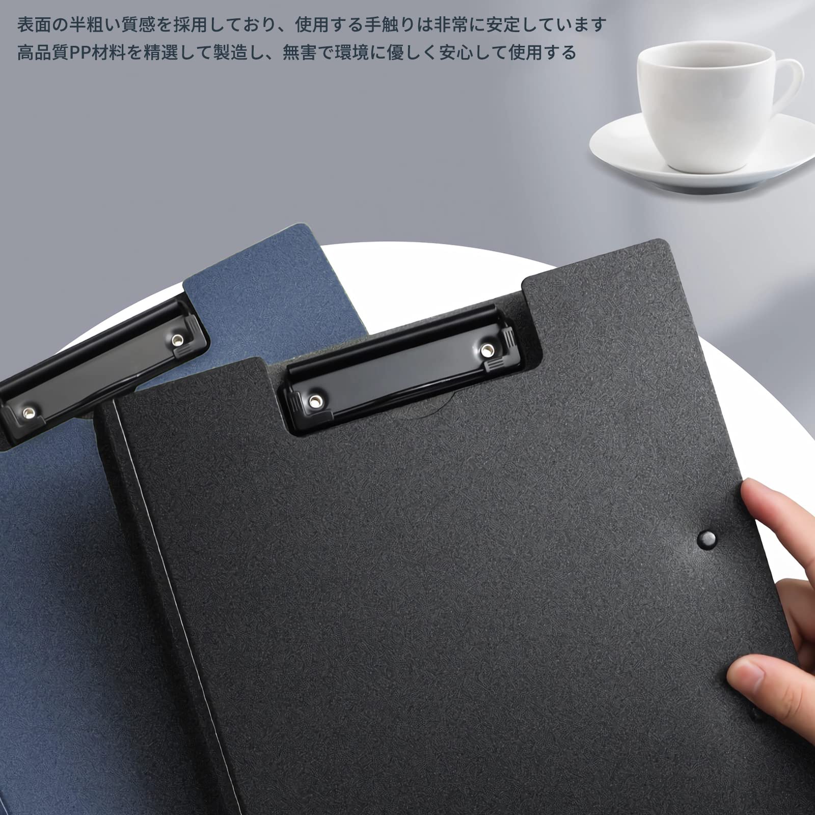 【送料無料】BEYOURCHOI バインダー A4 2つ折り クリップボード バインダー a4 ルーズリーフ バインダー A4/A3適用 クリップボード プレゼント ギフト 贈り物 PU ファイル 文房具 バインダー 事務用品 現場仕事 便利グッズ 文具 文房具 便利 人気… 色：ブルー scintitur-10640537 サンティチュール サンプル画像3