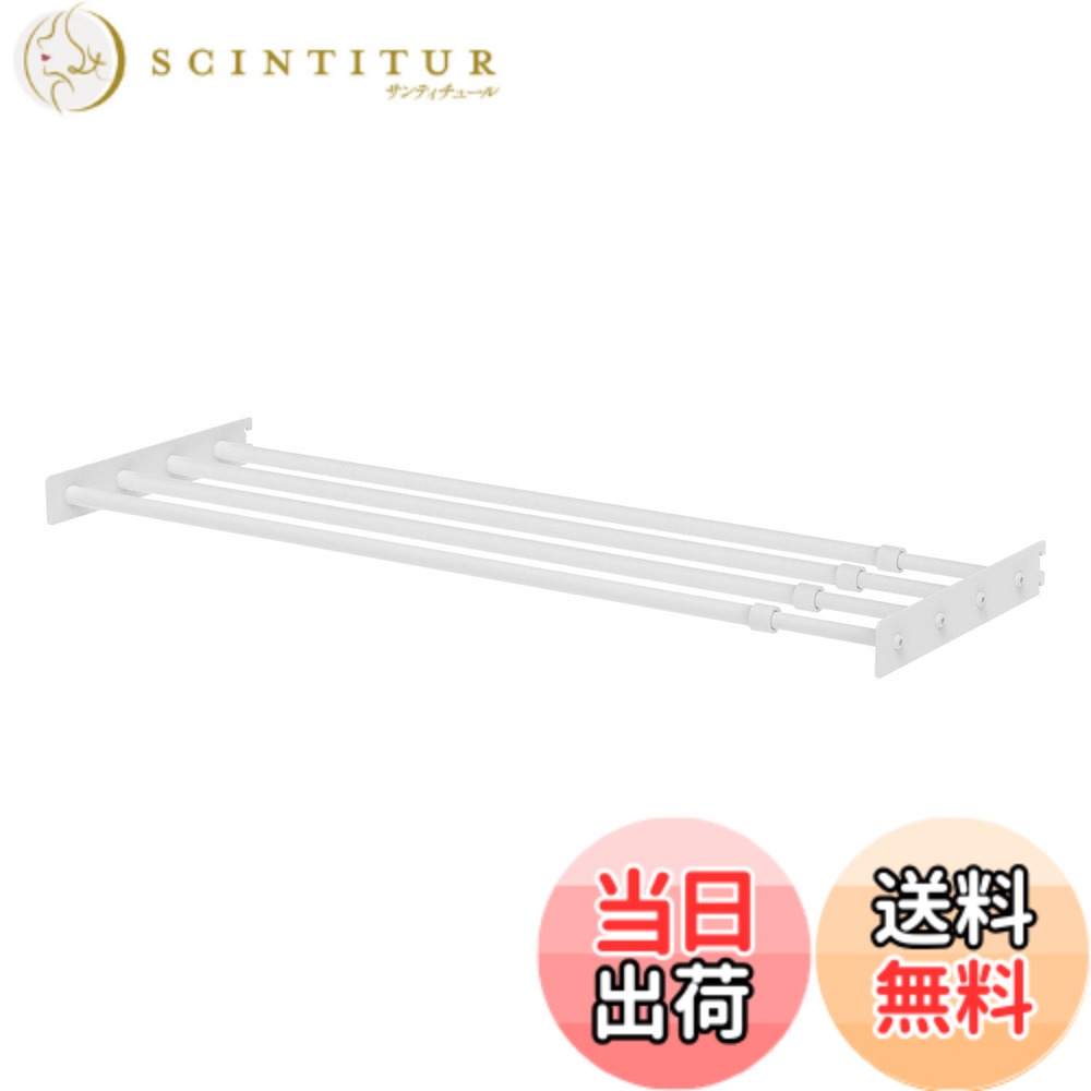 商品情報商品の説明初心者でもクオリティの高いインテリア収納が作れるShelf Rail主な仕様 【サイズ】幅 70~110cm x 奥行 27.9cm x 高さ 4.3cm　【使用荷重】使用荷重：10kgbr【カラー】マットホワイト【セット内容】ベース金具(2本)、パイプセット(4本)、六角レンチ(1本)初心者でもクオリティの高いインテリア収納が作れるShelf Rail（シェルフレール） シリーズの伸縮ラックパーツです。同シリーズのレールパーツに取り付けてご利用ください。ラブリコの基礎パーツ《2x4アジャスター》や《浮かせる家具ブラケット》と組み合わせれば、壁にネジ穴を開けることなくダメージを最小限にして設置できます。壁一面での使用はもちろん、小さい空間にも対応可能。ラックとハンガーバーは伸縮自在。木材の長さも好みに調節すれば、デッドスペースにもぴったりの家具が完成します。