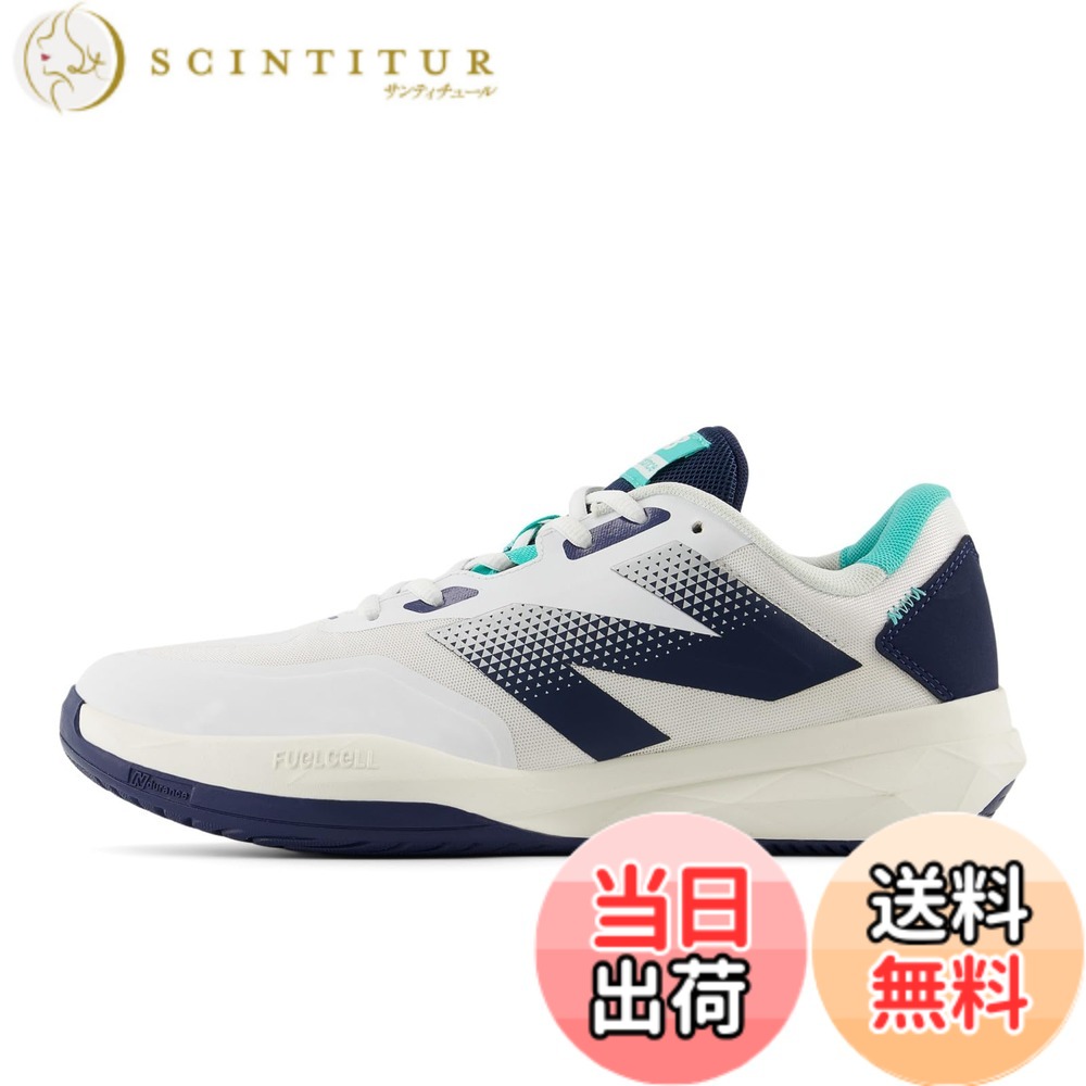 【送料無料】new balance(ニューバランス) メンズ 796 v4 MCH796 オールコート ハードコート 部活テニスシューズ 色：T4(WHITE)、サイズ：27.0 cm 2E