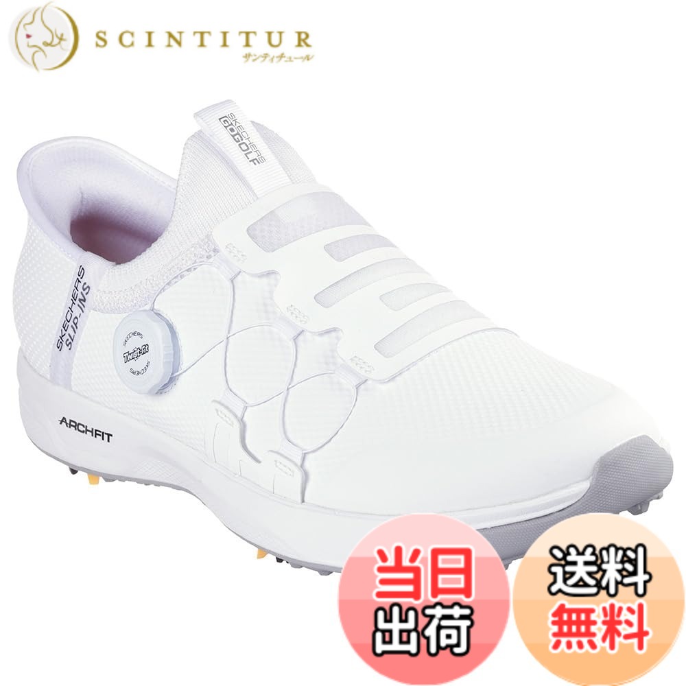 Rakuten - 【送料無料】[スケッチャーズ] ゴルフシューズ スリップインズ ゴー ゴルフ エリート GO GOLF ELITE VORTEX S-INS 214076-WHT/メンズ 色：ホワイト、サイズ：27．0