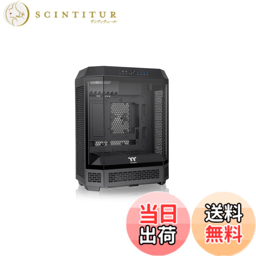 Thermaltake The Tower 600 色：ブラック、サイズ：Mid Tower