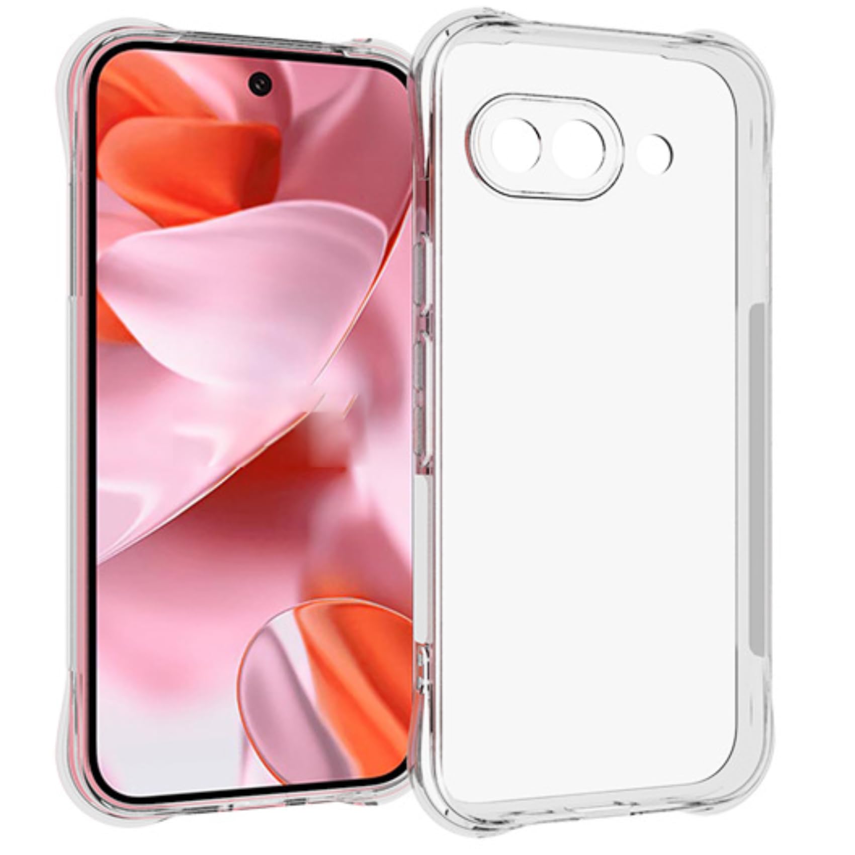 商品情報商品の説明Google Pixel 9A 用 ケース グーグルピクセル 9a 用 カバー ソフト クリア TPU ハンバー ストラップホール 透明 衝撃吸収ポケット内蔵 耐衝撃 SMPURF SPCP9A主な仕様 【衝撃吸収】 ゴムやシリコンのように柔らかいTPU素材使用。pixel 9a 本体に完全フィットし、全体を包み込むデザイン。 落下時の衝撃や傷など、あらゆるダメージからしっかりと守ります。【全面保護】スマホの曲線に従う高低差設計。液晶画面やカメラレンズより高く、卓上に置いても傷がつきにくい。またpixel 9a ケースの角には落下時の衝撃を吸収するエアポケットを備えており、滑り止めにも効果的で、万が一スマホを落としてしまった場合でも、落下時のダメージを可能な限り抑えることができます。【高透明度】 透明度が高く、本体の鮮やかな色をそのまま映し出すことができ、スマホのオリジナルのカラーを損ねません。美しさはそのままに、本体を保護しているのです。【ウォーターマーク防止】このケースの内側にはマイクロドットが付いているので、ケースがスマホに貼り付くのを防ぐことができ、スマホの見た目をきれいに保ちます。【フィット感満点・持ちやすい】一体成型製法のお陰様で、ボタンも押しやすいし、サイズもカメラレンズの穴もピッタリとはまります。また、サイド部分にはザラザラ加工されているので滑りにくくなってます。シンプルで嵩張らず、手にフィットして使いやすい。【ストラップホール】本ケースはストラップ用の穴が空いていますので、お好みのストラップを取り付けることができます。 (※ご注意：ストラップは含まれておりません)