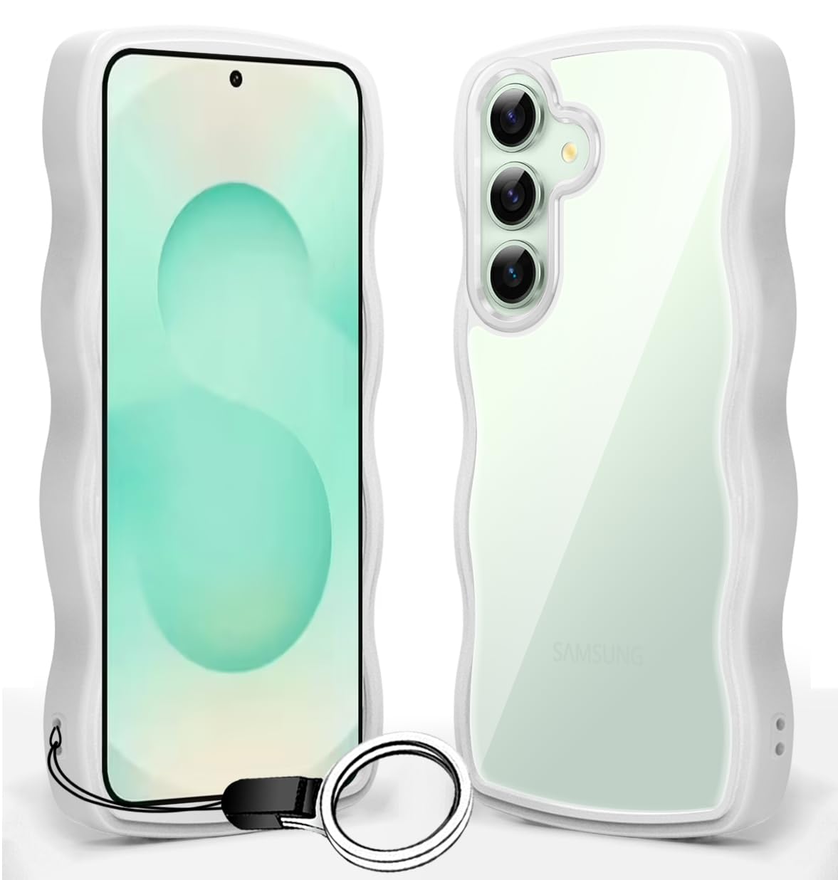 商品情報商品の説明主な仕様 【対応機種 & 品質】Galaxy S25 SC-51F ケース に対応なので、機種を間違いないようご注意下さい。万が一、お届けした商品に破損や汚れなどがある場合、評価前にメールでご連絡を頂けください、お客様からのお問い合わせ内容に応じて商品交換或いは対応可能です。【滑り止めフレーム】携帯電話ケースの側面は波型のデザインを採用しており、グリップが良く、携帯電話が誤って落下するのを効果的に防ぎます。【透明＆スリム&軽量】透明な背面とスリムなデザインは、偶発的な落下や衝突からを保護しながら、電話の重量を増やさない、の美しさを損なうことはありません。【レンズ・画面保護】縁が高く、カメラレンズや画面が直接床面にぶつかりにくい設計です。を落とした時も、大切なレンズや画面を護ります。【ワイヤレス充電対応】ケースを取り外すことなく、充電できます。弊店商品に関する問題がございましたら、、弊店は、誠意を持ちまして、ご対応いたします、是非ご連絡ください