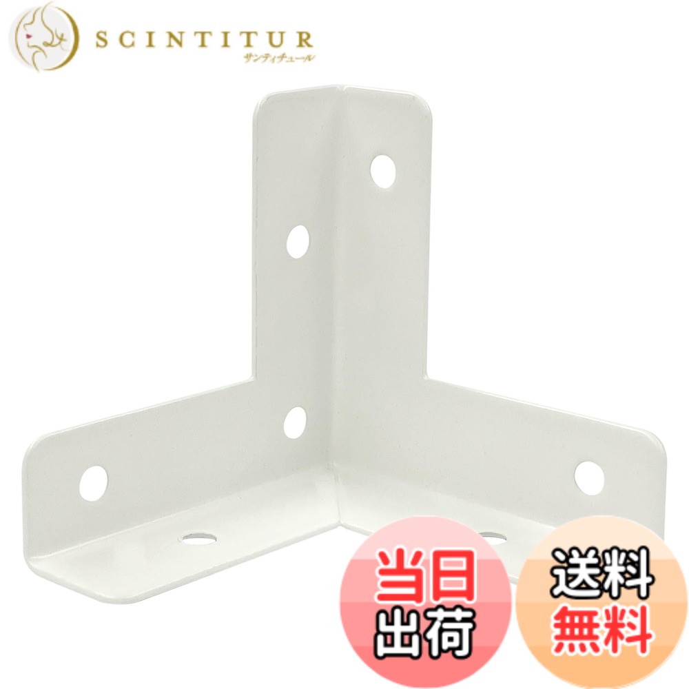 【送料無料】ダイドーハント 三方面補強金物 (2枚入) ホワイト (A)46x(B)46x(W)14x...