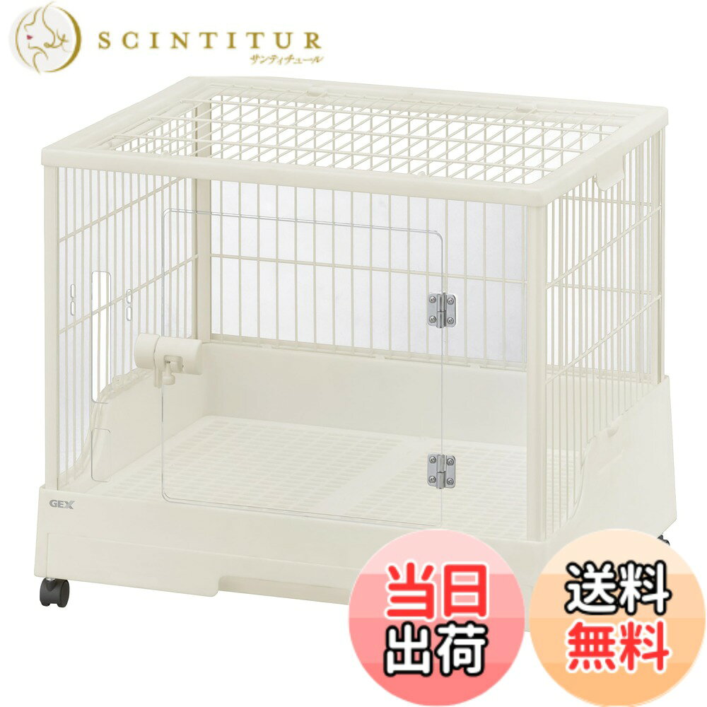 商品情報商品の説明商品紹介 クリアなアクリルパネルでかわいい姿がよく見える! 組み立て簡単なクリアフロント60! お手入れしやすい幅60cmサイズ。大きく開いてお世話が簡単な着脱可能なクリア扉。取り外せるので部屋んぽにも便利です。 【お掃除ラクラクな4つの特長】 ●大きく開く＆固定ができる・・・お手入れ時に便利な天面ワイヤーパネル ●スキマに牧草などがたまりにくい・・・スキマが狭いため牧草などが入りにくい ●正面扉から出し入れ可能・・・お手入れしやすい2分割スノコ ●便利な引き出しトレイ・・・さっと引き出せてお手入れ簡単 組立時 外寸サイズ約幅62x奥行50x高さ50cm（キャスター装着時高さ54cm) 組立時 内寸サイズ約幅57x奥行46.5x高さ40.5cm 扉サイズ約幅34x高さ33.5cm、 トレイサイズ約幅55x奥行43.5cm、 ワイヤー間隔約2.2cm、 スノコ穴サイズ約1.2x2.2cm 使用方法 うさぎなどの小動物用のケージとしてご使用ください。 【お手入れ方法】本製品が汚れたら、やわらかいスポンジを用いて、水またはぬるま湯でよく洗ってください。 本製品を掃除する場合、洗剤やアルコール及び有機溶剤などは使用しないでください。キズが付いたりサビ・変色・変形の原因になります。ペットや用品（器具）に触れた後は、石鹸でよく手を洗ってください。 【ご使用上の注意】本製品は屋内小動物飼育専用です。他の目的・屋外では使用しないでください。本製品を設置する場所は、水平が保たれる安定した平面を選んでください。スノコの網目に足を挟む場合がありますので注意してください。ケージのワイヤー間に顔が入ってしまう大きさのペットには使用しないでください。廃棄する場合は、各自治体の廃棄ルールにしたがってください。ペットの予期せぬ行動が思わぬ事故につながるおそれがありますので、目の届く範囲で使用してください。 飼育時における事故などに関しましては責任を負いかねますので、あらかじめご了承ください。主な仕様 クリアなアクリルパネルでかわいい姿がよく見える! 組み立て簡単なクリアフロント60! お手入れしやすい幅60cmサイズ。大きく開いてお世話が簡単な着脱可能なクリア扉。取り外せるので部屋んぽにも便利【お掃除ラクラクな4つの特長】 ●大きく開く＆固定ができる・・・お手入れ時に便利な天面ワイヤーパネル●スキマに牧草などがたまりにくい・・・スキマが狭いため牧草などが入りにくい●正面扉から出し入れ可能・・・お手入れしやすい2分割スノコ●便利な引き出しトレイ・・・さっと引き出せてお手入れ簡単組立時 外寸サイズ約幅62x奥行50x高さ50cm（キャスター装着時高さ54cm)、 組立時 内寸サイズ約幅57x奥行46.5x高さ40.5cm、 ワイヤー間隔約2.2cm