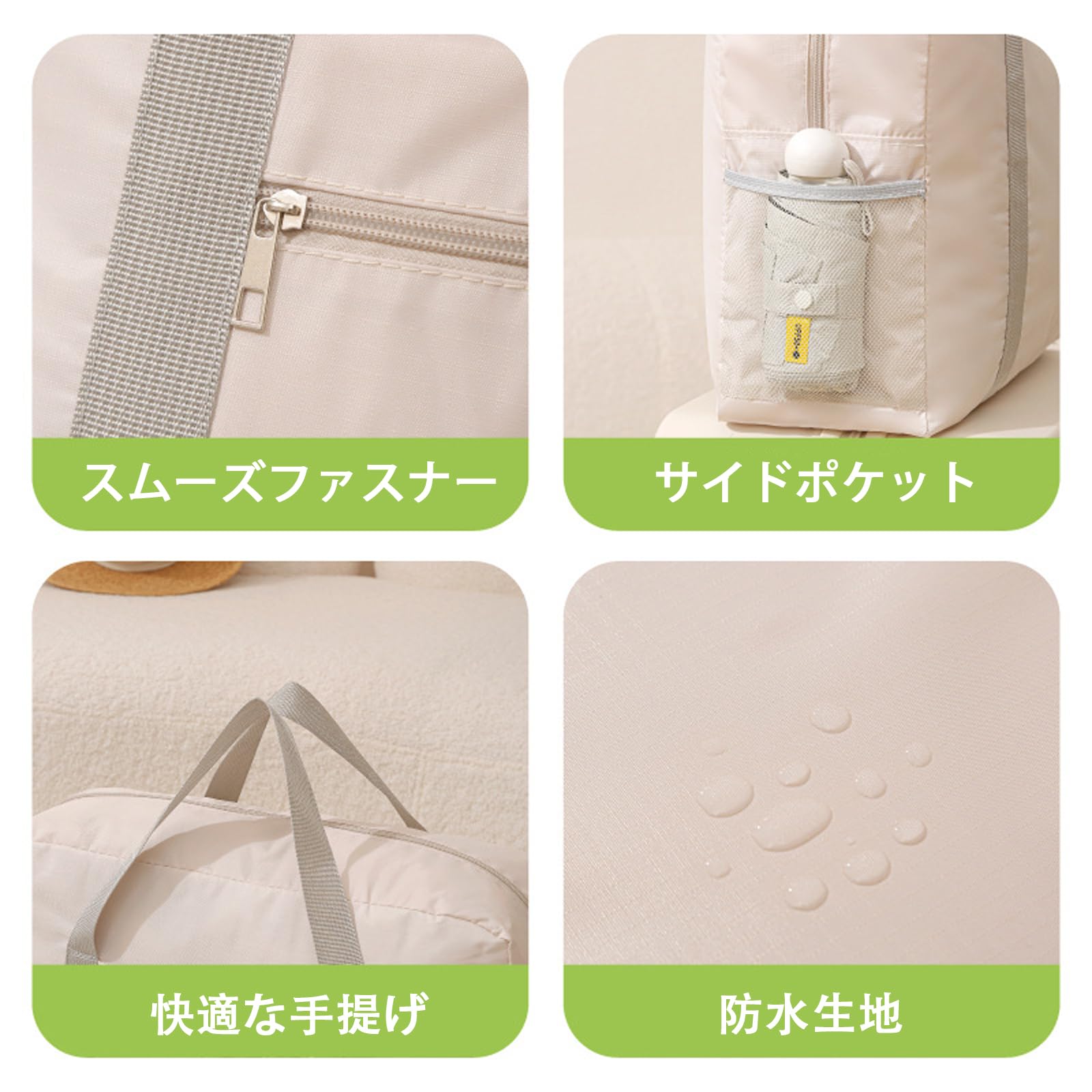 【送料無料】Akkerds 旅行バッグ キャリーオンバッグ 軽量 大容量 防水 コンパクト 出張 多機能 おしゃれ 男女兼用 45x35x17cm (ブラック) 色：ブラック scintitur-10482937 サンティチュール サンプル画像2