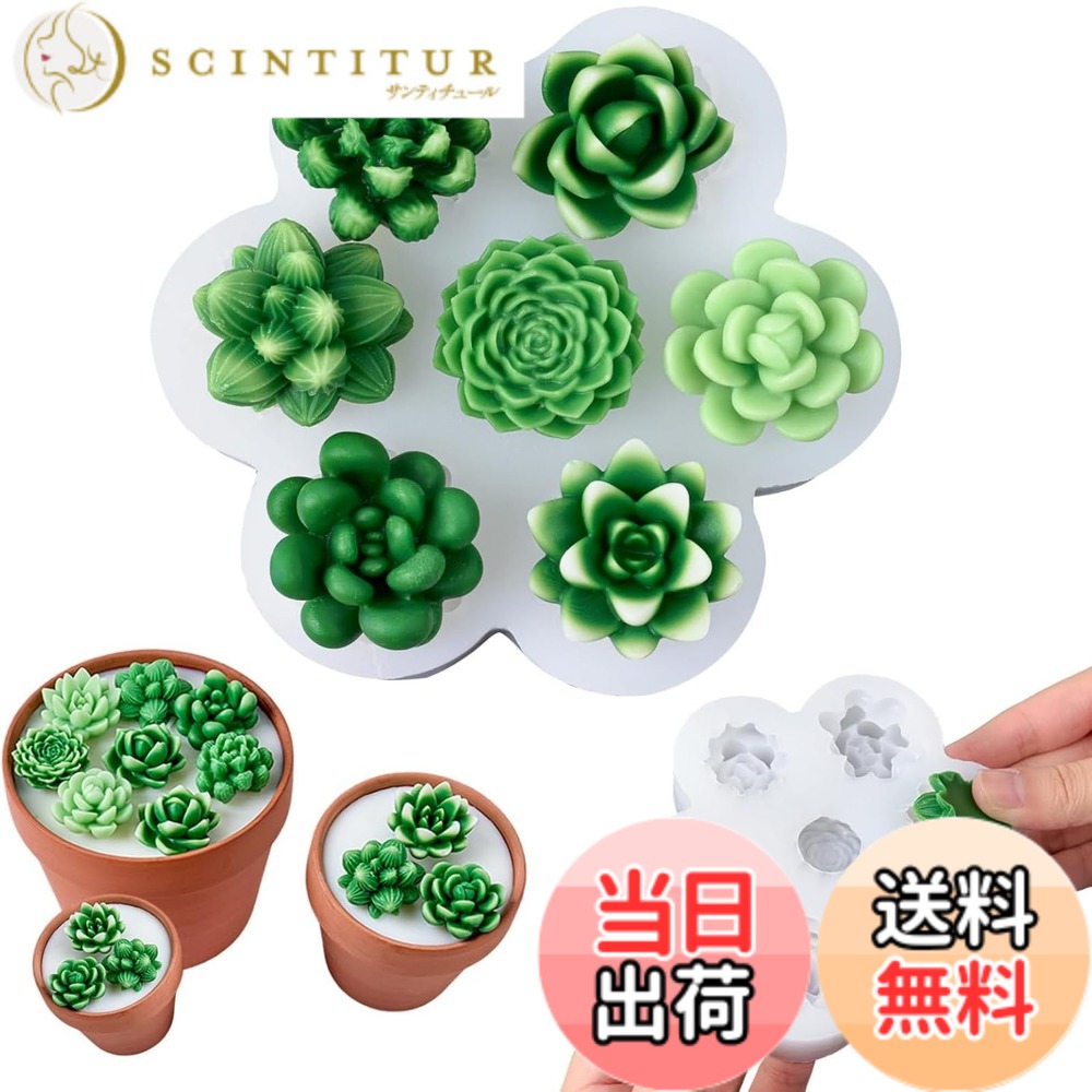 商品情報商品の説明UVレジン型主な仕様 【製品名】7種類立体の多肉植物が作れるシリコンモールドです。＊ご注意、シリコンモールドのみの販売となります。【型のサイズ】 サイズ：画像をご参照ください。　耐熱温度：-40度-+230度。再利用でき、耐久性があり、手入れも簡単です。【優れた素材】優れた柔軟性で再利用可能なシリコーン素材を採用され、UVレジン、エポキシ樹脂、樹脂粘土などに適しています。【簡単にDIY】実用性＆かわいいし、またはドライフラワーを入れたり、ラメを入れたり、自分だけのオリジナルアクセサリーが簡単に手作りできます。学校の家事科やその他の手作り活働に便利です。【様々用途】ペンダント、キーホルダー、チャーム、手作り小物、などのDIY手芸を製作できます。自分スタイルなを創作しましょう。ギフトとしても大人気です。