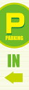 既製デザイン のぼり 旗 駐車場 パーキング PARKINGIN 黄緑