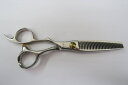 Cランク【Real scissors】 Zeus TH/30L セニング 美容師・理容師 5.5インチ 左利き 【中古】:H-8847