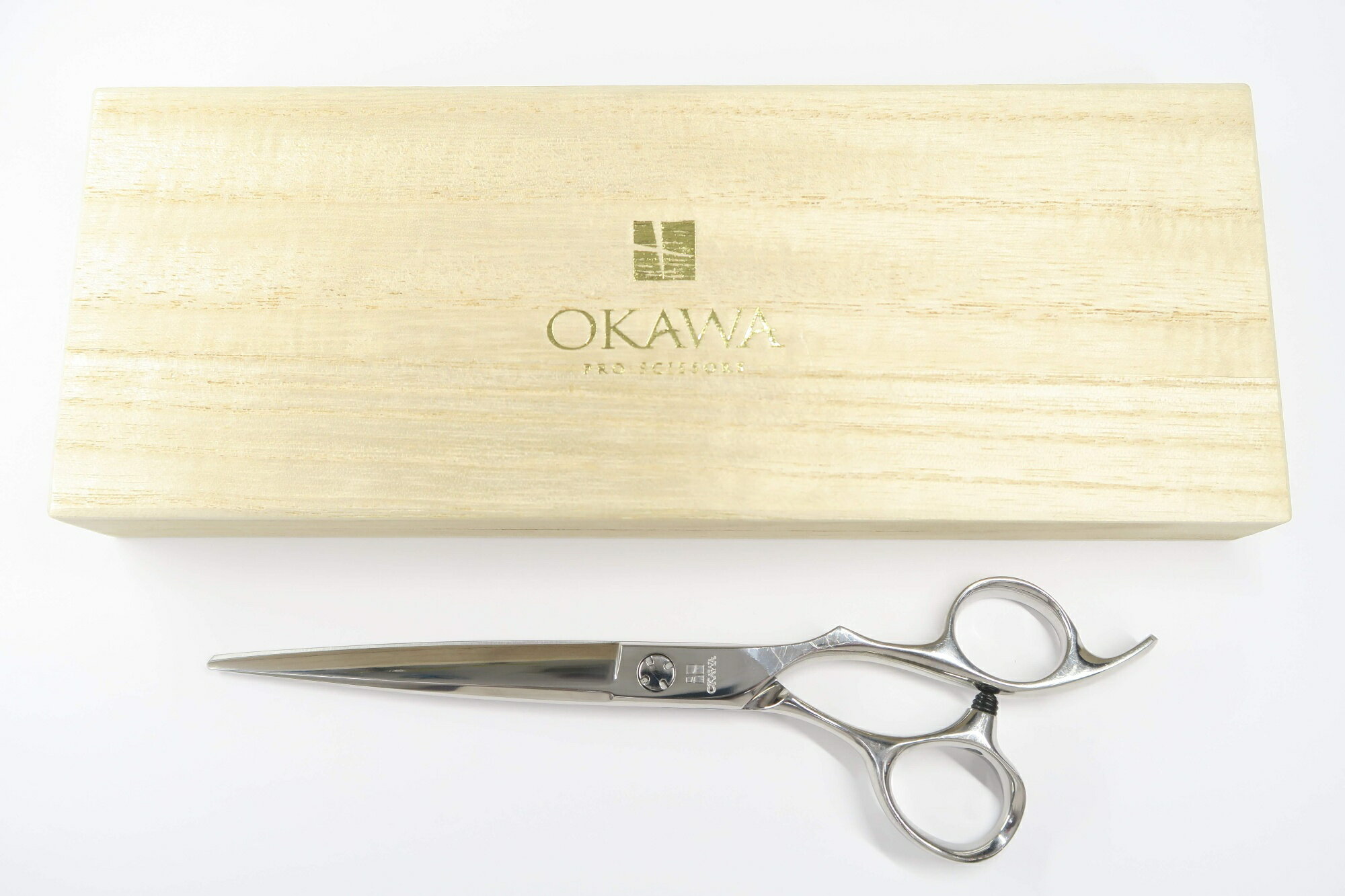 Bランク【OKAWA PRO SCISSORS オオカワプロシザーズ】 SG67K シザー 美容師・理容師 6.7インチ 右利き ..
