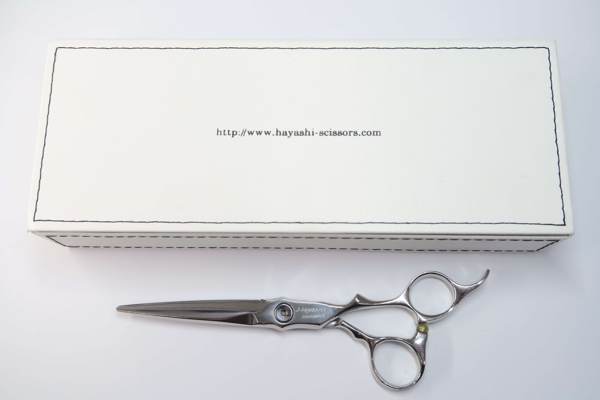 For A Cut - Bランク【HAYASHI SCISSORS ハヤシシザーズ】 HYS-SWELL SLIM CUT-AT-6 シザー 美容師・理容師 6.0インチ 右利き 【中古】:G-1733