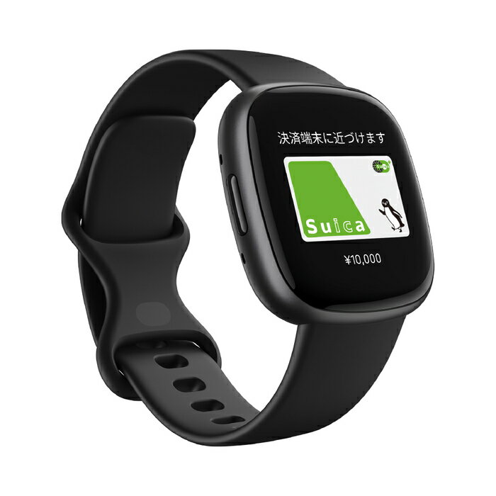 フィットビット スマートウォッチ（売れ筋ランキング） 【Suica対応】Fitbit Versa 4 スマートウォッチ ブラック [6日間以上のバッテリーライフ/Alexa搭載/GPS搭載] FB523BKBK-FRCJK [日本正規品]