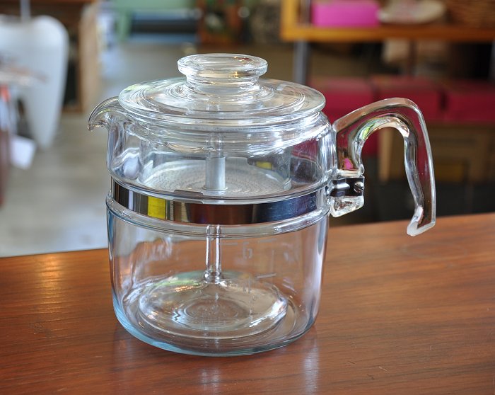 オールドパイレックス　フレームウェア　6カップパーコレーター　パイレックス　PYREX　コーニング　 ...