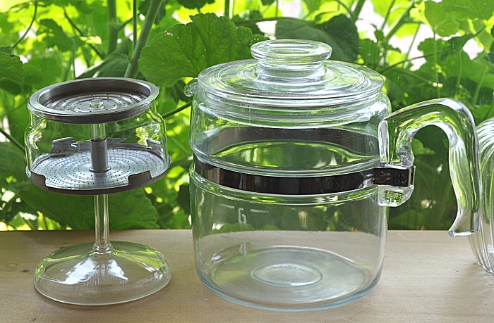 オールドパイレックス　フレームウェア　6カップ・パーコレーター　パイレックス　PYREX　コーニング ...