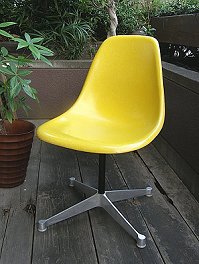 イームズ　eames　ハーマンミラー　稀少ブライト・イエロー　サイドシェル　herman miller　【送料無料】