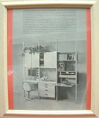 ジョージネルソン　George Nelson　ハーマンミラー　【バニティ・ウォール】　ビンテージアド　herman miller