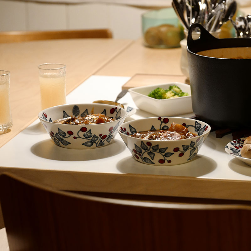 【12月11日9:59まで期間限定価格】アラビア / ルノ ボウル17cm フロストベリー [Arabia Runo ]